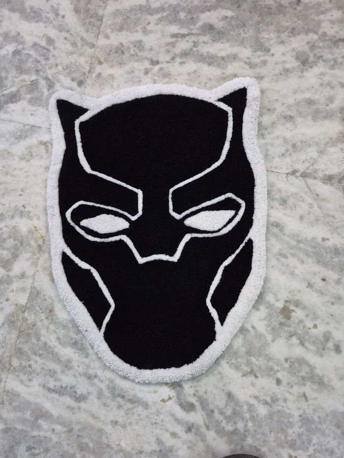 King of Wakanda Black Panther rug — Front view