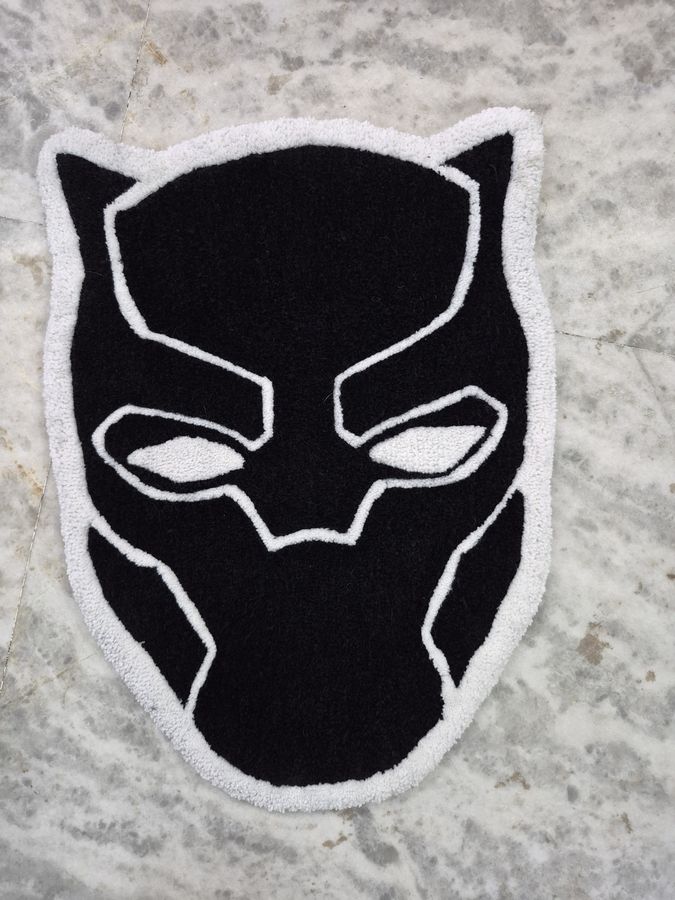 King of Wakanda Black Panther rug — Front view