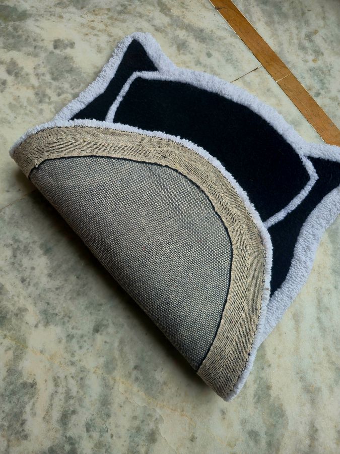 King of Wakanda Black Panther rug — Handmade back